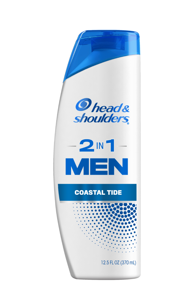 Mens 2 in 1 Dandruff Shampoo and Conditioner, Coastal Tide