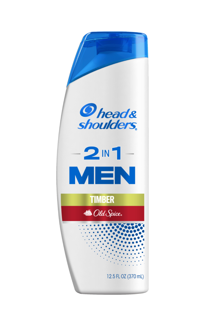 Mens 2 in 1 Dandruff Shampoo and Conditioner, Old Spice Timber