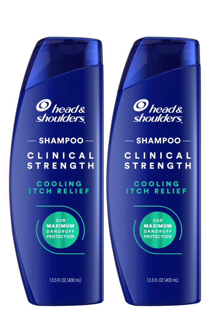 Clinical Strength Cooling Itch Relief Shampoo, for Stubborn Dandruff Twin Pack