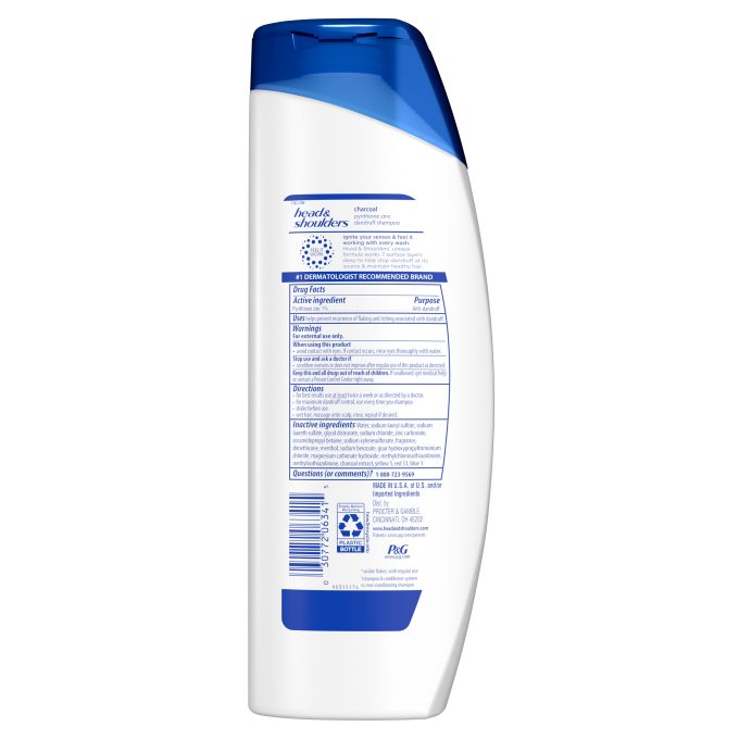 Charcoal Anti-Dandruff Shampoo for Daily Use, Paraben Free