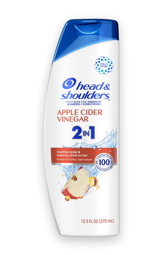 Apple Cider Vinegar Dandruff 2 in 1 Dandruff Shampoo and Conditioner for Daily Use, Paraben Free