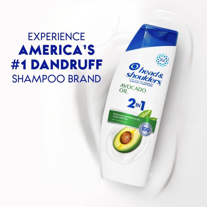 2 in 1 Dandruff Shampoo and Conditioner, Anti-Dandruff Treatment, Avocado Oil for Dry Scalp and Hair, Paraben Free
