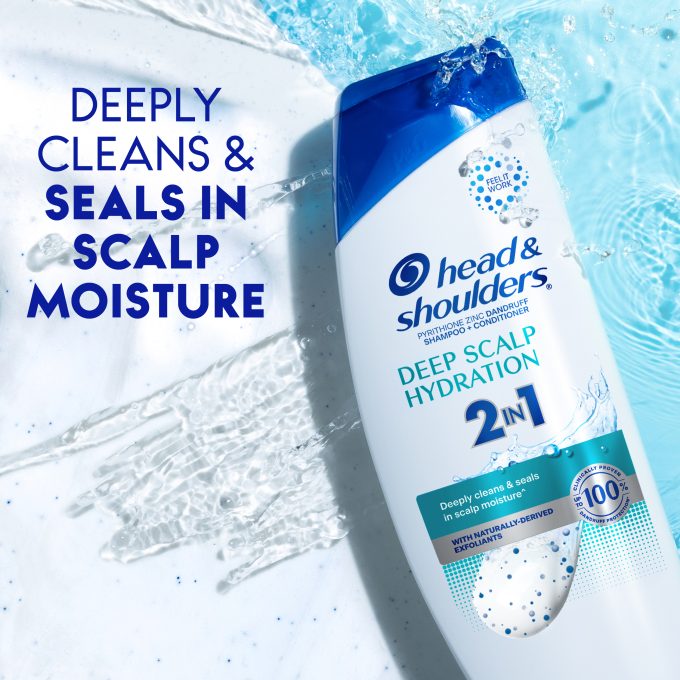 Deep Scalp Hydration 2 in 1 Anti-Dandruff Shampoo and Conditioner for Daily Use, Paraben Free
