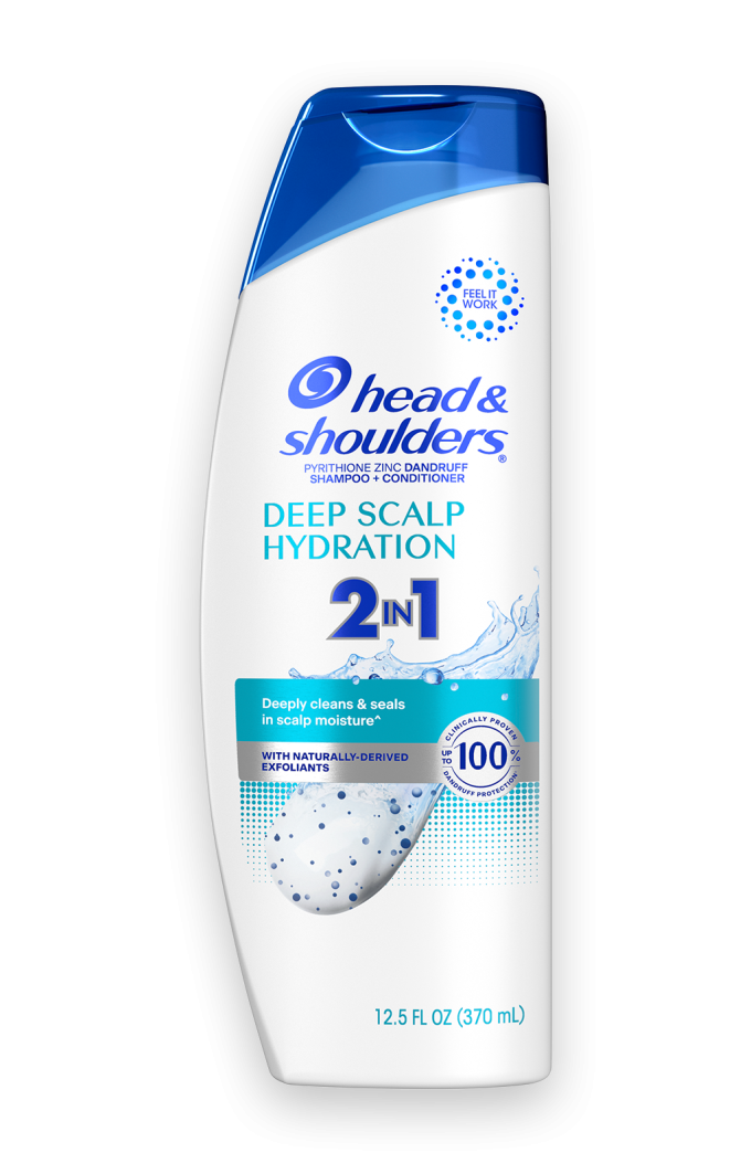 Deep Scalp Hydration 2 in 1 Anti-Dandruff Shampoo and Conditioner for Daily Use, Paraben Free