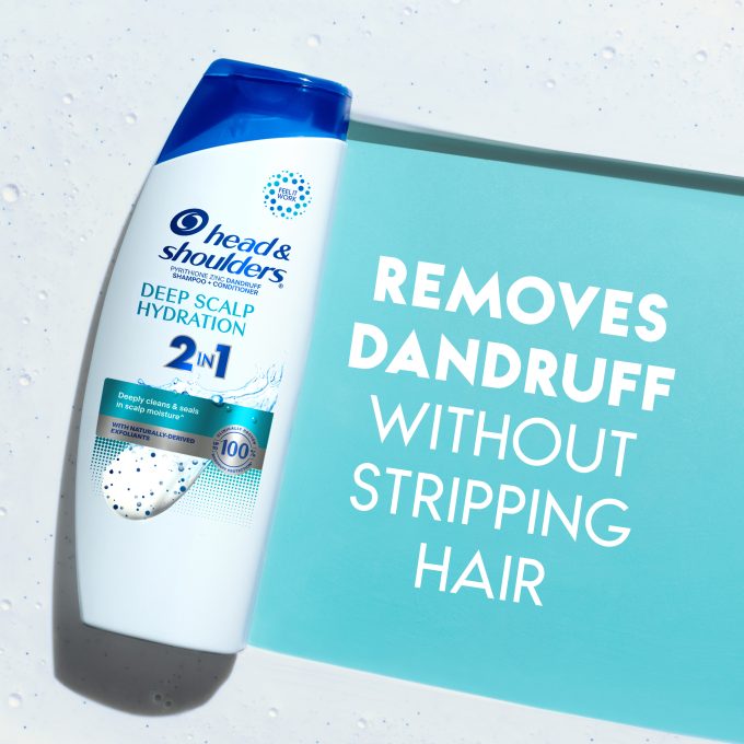 Deep Scalp Hydration 2 in 1 Anti-Dandruff Shampoo and Conditioner for Daily Use, Paraben Free