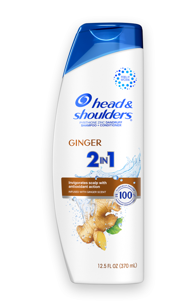Ginger 2 in 1 Anti-Dandruff Shampoo and Conditioner for Daily Use, Paraben Free