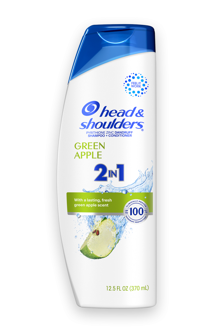 Green Apple Anti-Dandruff 2 in 1 Dandruff Shampoo and Conditioner for Daily Use, Paraben Free