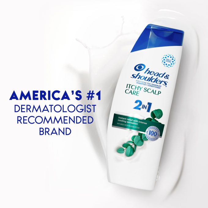 Itchy Scalp Care Anti-Dandruff 2 in 1 Shampoo and Conditioner for Daily Use, Paraben Free