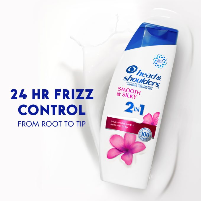 Smooth and Silky Anti-Dandruff 2 in 1 Shampoo and Conditioner for Daily Use, Paraben Free