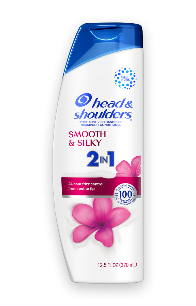 Smooth and Silky Anti-Dandruff 2 in 1 Shampoo and Conditioner for Daily Use, Paraben Free