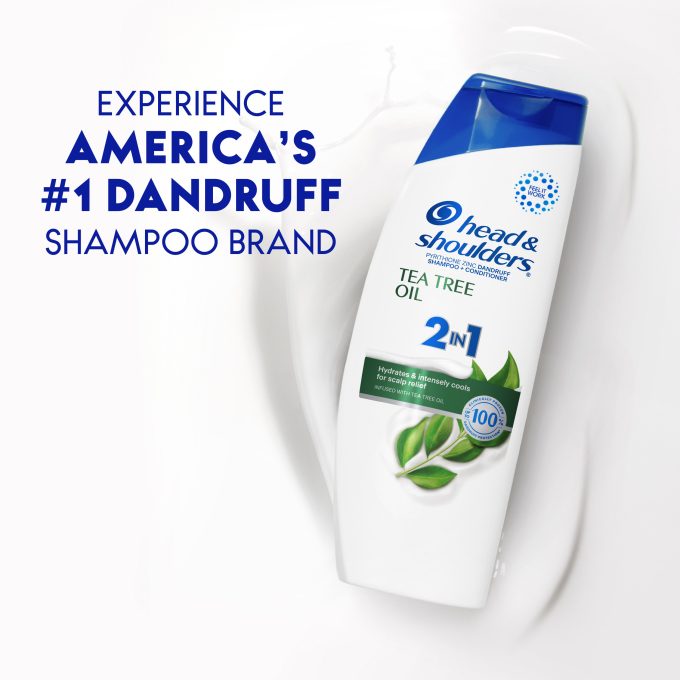 Tea Tree Oil Anti-Dandruff 2 in 1 Dandruff Shampoo and Conditioner for Daily Use, Paraben Free