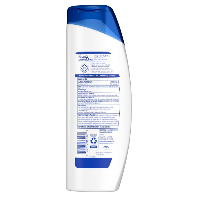 Deep Scalp Hydration Anti-Dandruff Shampoo for Daily Use, Paraben Free