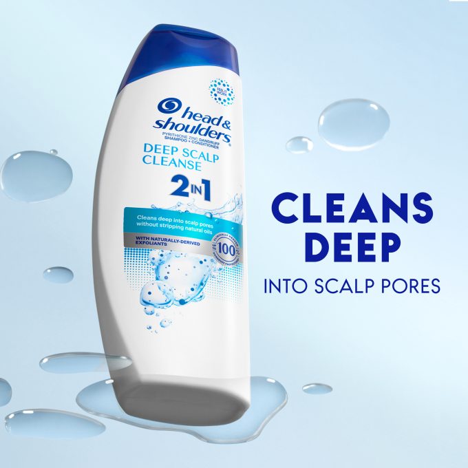 Deep Scalp Cleanse 2 in 1 Anti-Dandruff Shampoo and Conditioner for Daily Use, Paraben Free