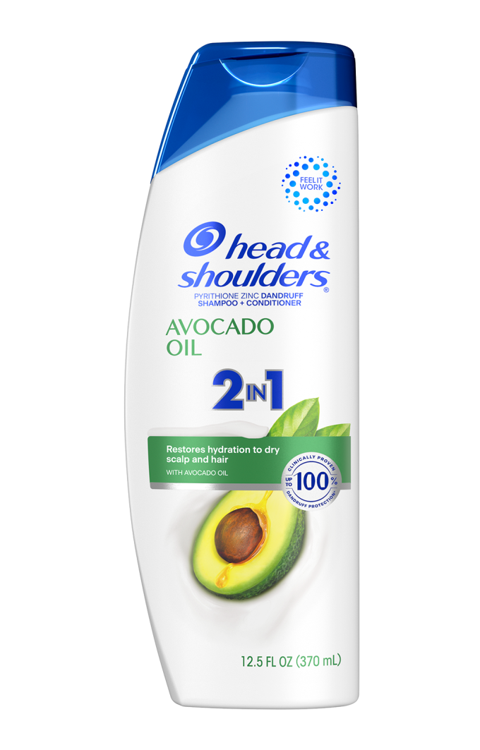 2 in 1 Dandruff Shampoo and Conditioner, Anti-Dandruff Treatment, Avocado Oil for Dry Scalp and Hair, Paraben Free